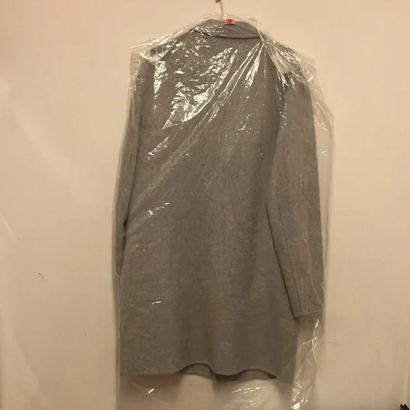 Zara Man wool blend blazer coat jacket notch collar light grey XL - Picture 8 of 8